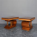 Art Deco Asymmetrical Corner Tables  -    - The Design Sale