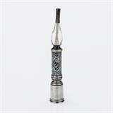 ENAMELLED SILVER AND CRYSTAL HOOKAH MOUTH PIECE -    - The Gentleman‘s Sale