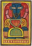 Untitled (Christ) - Jamini  Roy - REDiscovery: Auction of Art and Collectibles