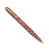 RUBY AND DIAMOND GOLD PEN -    - REDiscovery: Auction of Art and Collectibles