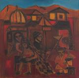 The Beggar and the Gandharvas - Badri  Narayan - Spring Live Auction: South Asian Modern Art