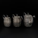 Set of three: SILVER tea set -    - Online Auction of Fine Jewels and Silver
