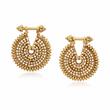 PAIR OF TRIBAL GOLD EARRINGS - Online Auction of Fine Jewels and Silver