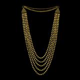 FIVE ROW GOLD NECKLACE OR ‘CHANDAN HAAR‘ -    - Online Auction of Fine Jewels and Silver