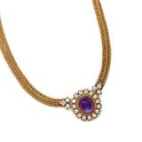AMETHYST AND DIAMOND NECKLACE -    - Online Auction of Fine Jewels and Silver