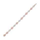 MORGANITE, AQUAMARINE AND DIAMOND BRACELET -    - Online Auction of Fine Jewels and Silver