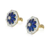 PAIR OF ENAMELLED CUFFLINKS -    - Online Auction of Fine Jewels and Silver