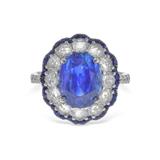 SAPPHIRE AND DIAMOND RING -    - Online Auction of Fine Jewels and Silver