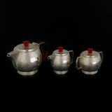 SET OF THREE: TEA SET -    - Online Auction of Fine Jewels and Silver