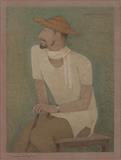 Untitled (Seated Figure) - Lalu Prasad Shaw - Summer Online Auction: Modern and Contemporary South Asian Art