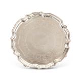 PERIOD SILVER TRAY -    - Objects and Sculptures Auction