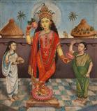 Untitled (Laxmi) - Early Bengal School - Evening Sale: Modern Art