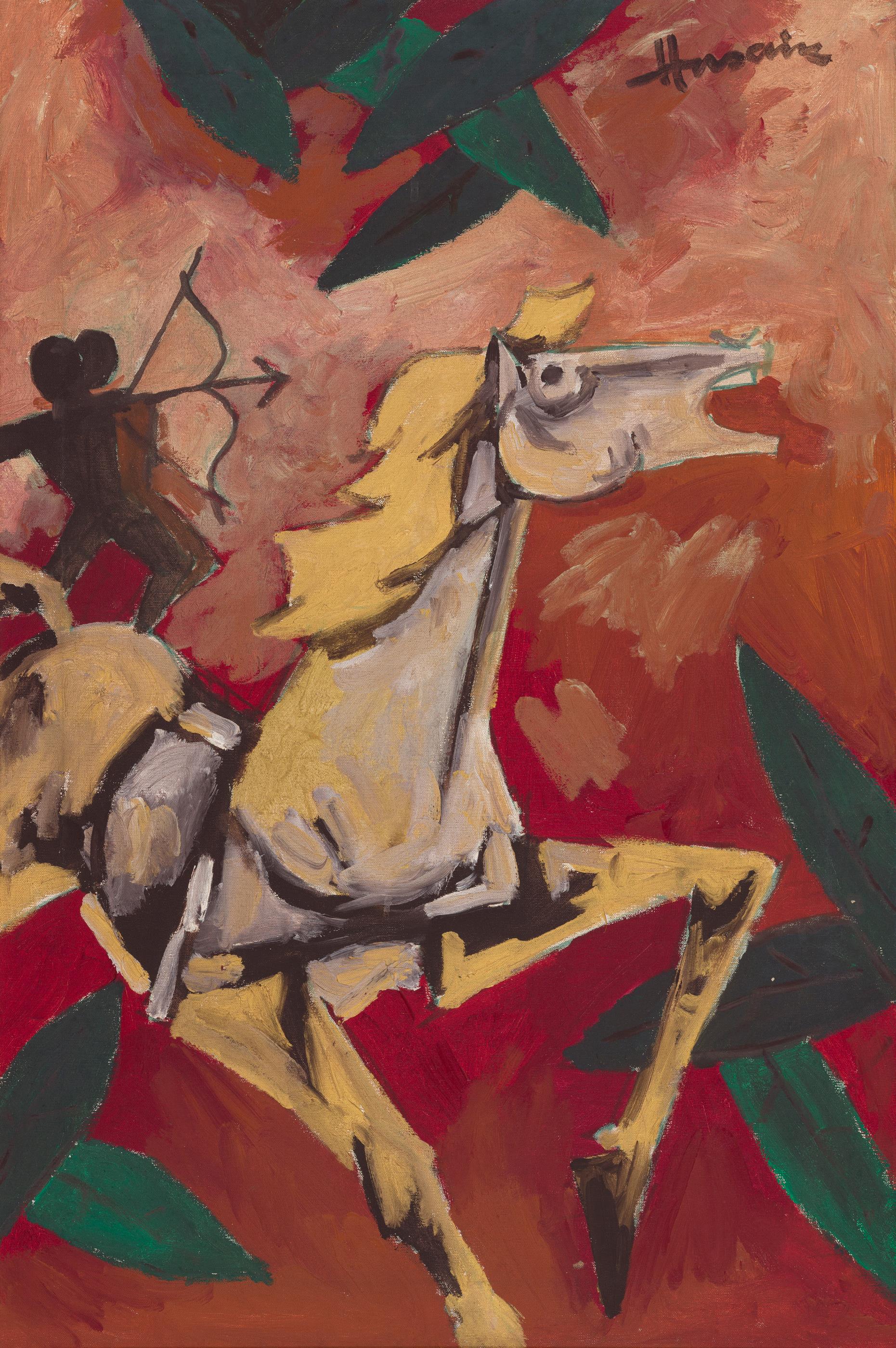 Evening Sale Modern Art Sep 16 2023 Lot 60 M F Husain   Da2bac5f 6544 4136 9ee8 7e87f3a73534 3 Hires 