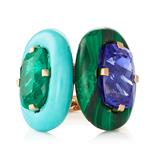 TANZANITE AND EMERALD RING -    - Fine Jewels and Silver