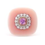 OPAL, PINK SAPPHIRE AND DIAMOND RING -    - Fine Jewels and Silver