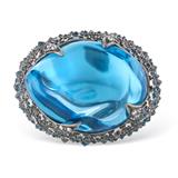 TOPAZ AND DIAMOND RING -    - Fine Jewels and Silver