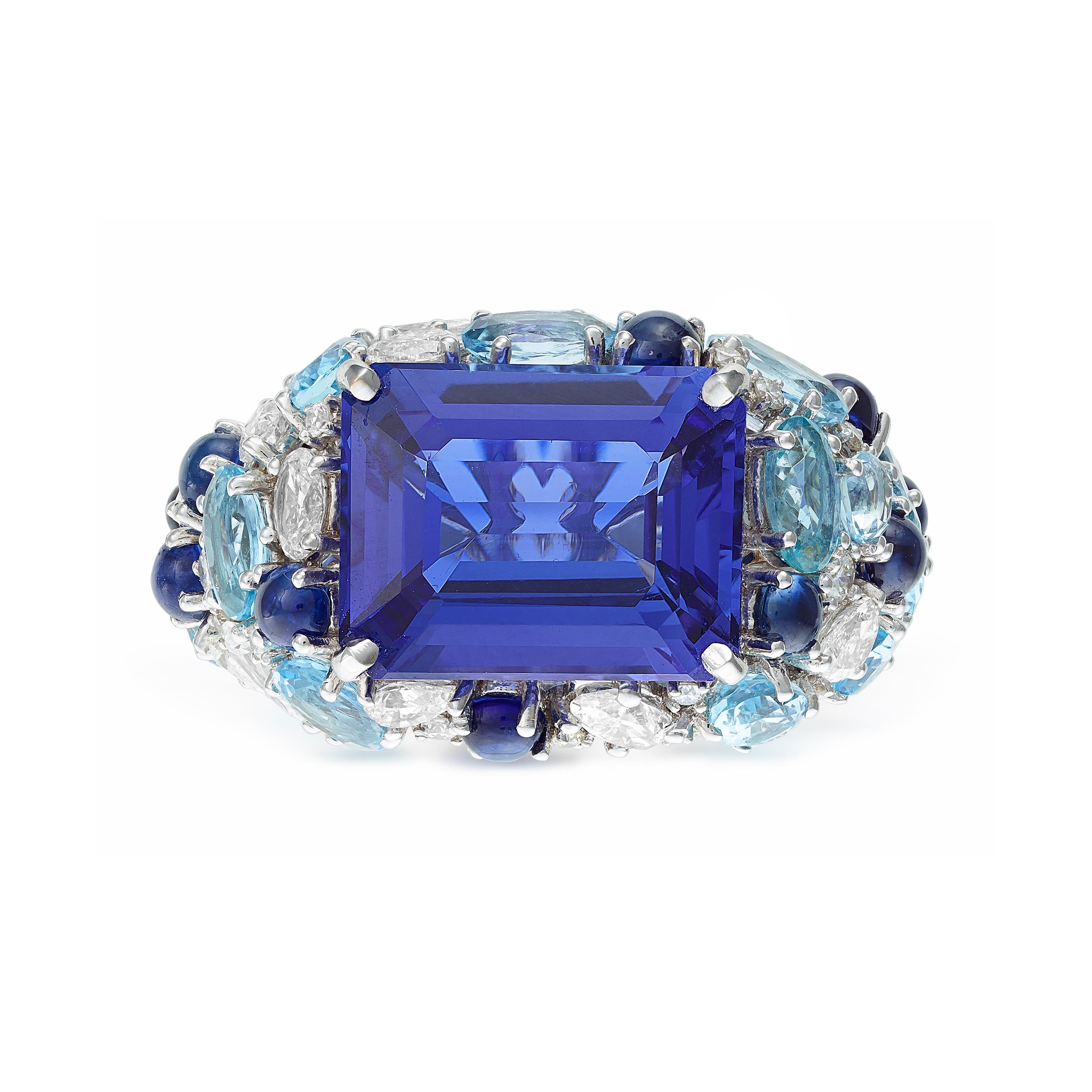 Fine Jewels And Silver Oct 2526, 2023 Lot 28 TANZANITE, AQUAMARINE