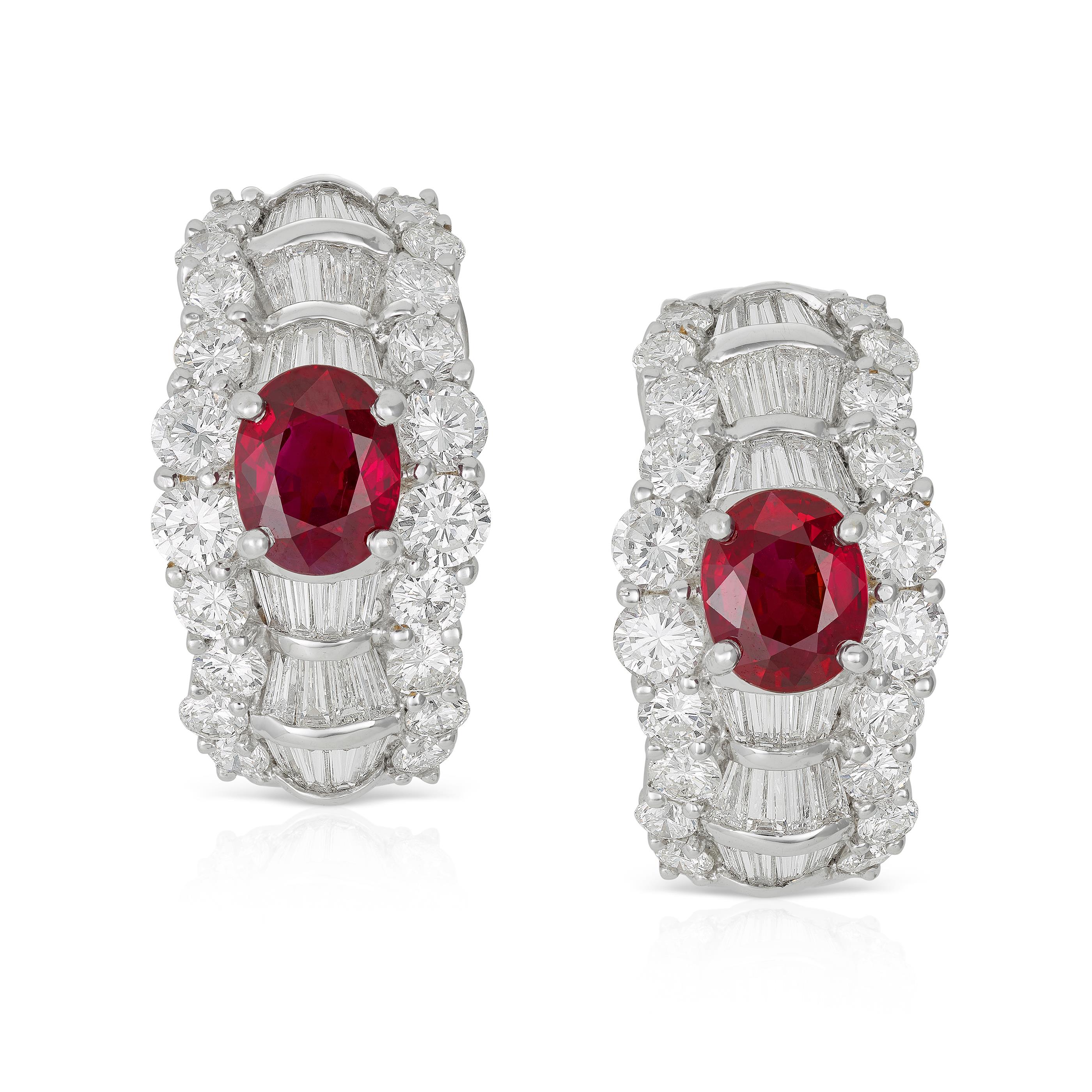 Fine Jewels And Silver Oct 2526, 2023 Lot 38 PAIR OF RUBY AND