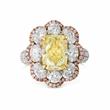 COLOURED DIAMOND AND DIAMOND RING BY CHOPARD - Fine Jewels and Silver