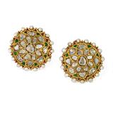 PAIR OF GEMSET ‘KARNPHOOL‘ EARRINGS -    - Fine Jewels and Silver