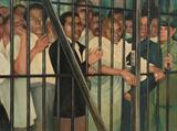 Gandhiji Visiting Political Prisoners in Dum Dum Jail in 1947 - Somnath  Khosa - Winter Online Auction