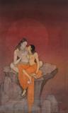Shiva and Parvati - Kalipada  Ghoshal - Winter Online Auction