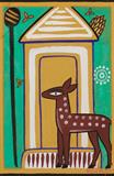 Untitled (Deer in a Landscape) - Jamini  Roy - Winter Live Auction