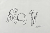 Untitled (Lion and Goat) - Manjit  Bawa - Spring Online Auction