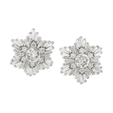 PAIR OF DIAMOND EARRINGS -    - Fine Jewels and Silver