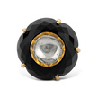 ONYX AND DIAMOND ‘POLKI‘ RING - Fine Jewels and Silver