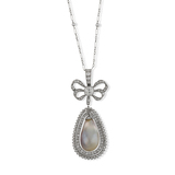 NATURAL PEARL AND DIAMOND NECKLACE -    - Fine Jewels and Silver
