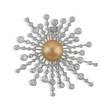 PEARL AND DIAMOND BROOCH -    - Fine Jewels and Silver