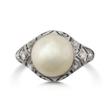 PERIOD PEARL AND DIAMOND RING -    - Fine Jewels and Silver