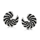 PAIR OF ONYX AND DIAMOND EARRINGS -    - Fine Jewels and Silver
