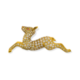 COLOURED DIAMOND ‘DEER‘ BROOCH -    - Fine Jewels and Silver