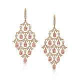 PAIR OF MORGANITE AND DIAMOND EARRINGS -    - Fine Jewels and Silver
