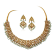 SUITE OF DIAMOND NECKLACE AND EARRINGS - Fine Jewels and Silver