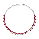 RUBY AND DIAMOND NECKLACE -    - Fine Jewels and Silver