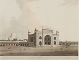 The Taje Mahal at Agra - Thomas  Daniell - Passages to India: A Journey Through Rare Books, Prints, Maps, Photographs, and Letters