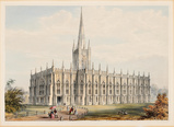 St. Paul‘s Cathedral, Calcutta - Dickinson & Co.   after Sir Charles D`Oyly - Passages to India: A Journey Through Rare Books, Prints, Maps, Photographs, and Letters