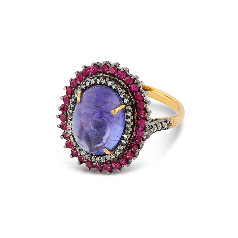 Tanzanite and ruby rings clearance