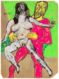 Untitled (Couple) - F N Souza - Works From a Distinguished Private Collection: Francis Newton Souza | Day Sale