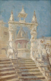 Entrance to the Jagat Shiromani Temple in Amer, Rajasthan - Hugo Vilfred Pedersen - Evening Sale