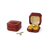 SET OF TWO: NATURAL PEARL CUFFLINKS BY CARTIER -    - Fine Jewels and Silver