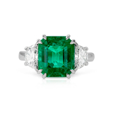 EMERALD AND DIAMOND RING -    - Fine Jewels and Silver