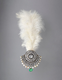 AN IMPORTANT PERIOD PEARL, EMERALD AND DIAMOND SARPECH -    - Fine Jewels and Silver