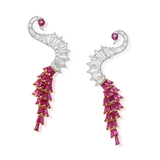 PAIR OF RUBY AND DIAMOND EARRINGS -    - Fine Jewels and Silver