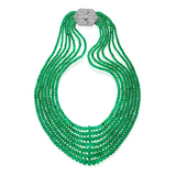 AN IMPORTANT COLOMBIAN EMERALD AND DIAMOND NECKLACE -    - Fine Jewels and Silver