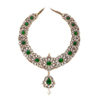 AN IMPORTANT PERIOD EMERALD AND DIAMOND ‘POLKI’ NECKLACE - Fine Jewels and Silver