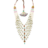 A REGAL PEARL, DIAMOND AND RUBY PERIOD `PANCHLADA` NECKLACE -    - Fine Jewels and Silver